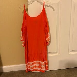 She and Sky open shoulder shirt, size small